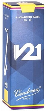 Bass Clarinet V21 Reeds - Box of 5 - 2.5 Strength